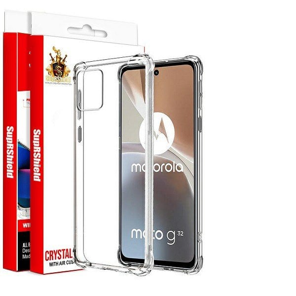 Motorola Moto G32 Clear Case Shockproof Heavy Duty Gel Air Cushion Cover Motorola Moto G32 Clear Case Shockproof Heavy Duty Gel Air Cushion Cover